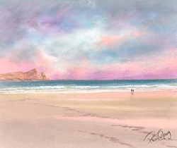 Sunset Shore IV by Philip Gray - Original Drawing on Paper sized 12x10 inches. Available from Whitewall Galleries